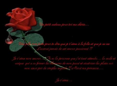 ton ange qui t'aime a la folie....